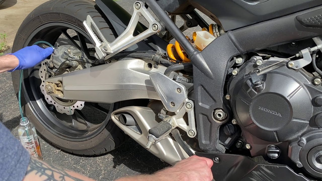 How To Change CBR650F Brake Fluid