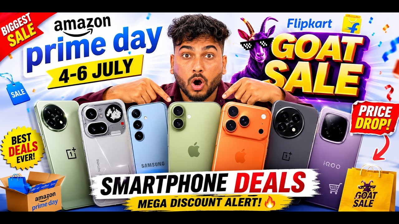 Biggest Price Drops Drop⚡ Flipkart GOAT Sale vs Amazon Prime Day 2026 Phone Offers