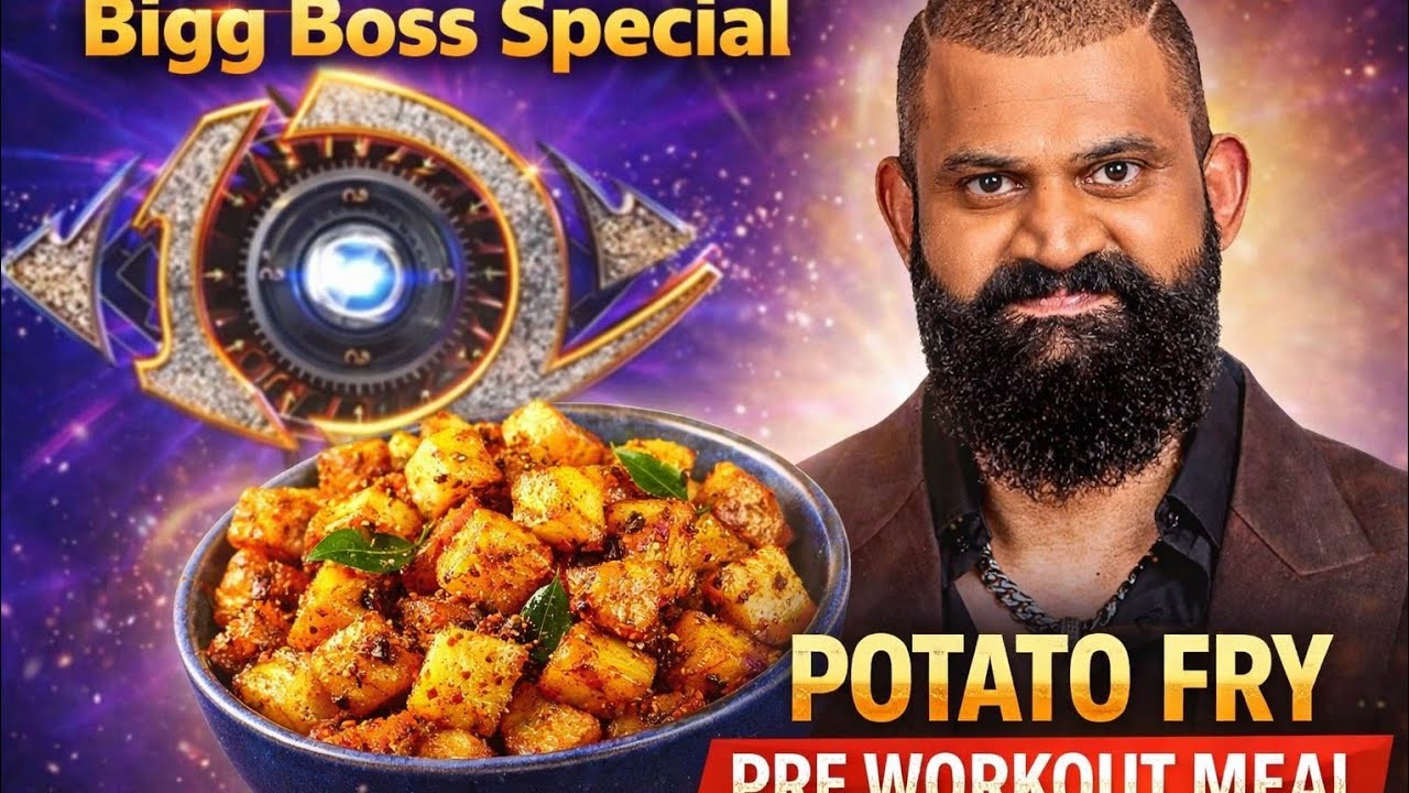 Big Boss special :Potato lemon fry |pre workout meal #mutantraghu #foodvlog #kannadacookingvideos 