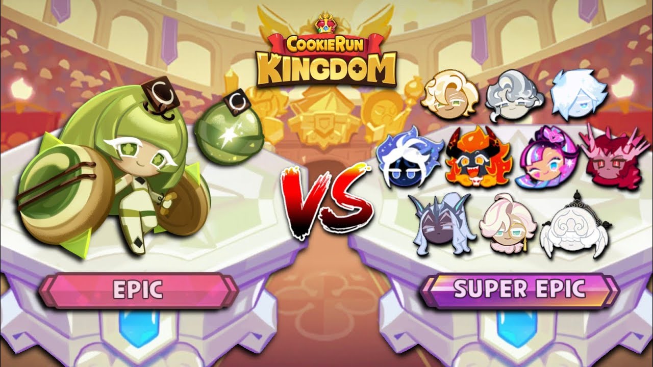 green tea mousse cookie with magic candy vs the super epic!