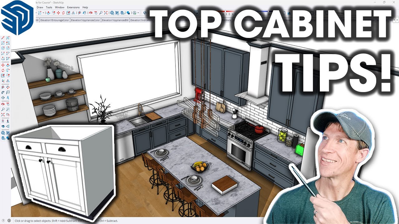Мои ЛУЧШИЕ советы по моделированию шкафов в SketchUp!
