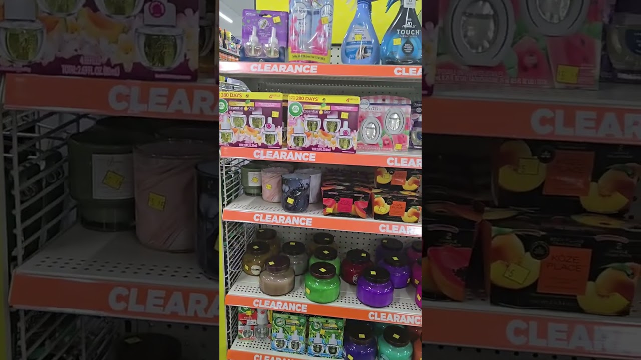 Shopping at the dollar store, they're having a worldwide.Clearance sale