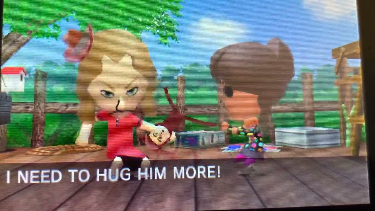 Tomodachi Life Fight - Kathrin & Chika - Teddy Bear Fight
