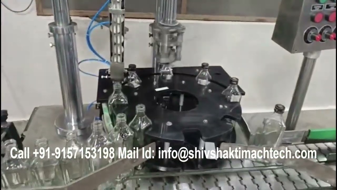 Liquor Glass Bottle Capping Machine | Automatic ROPP Cap Sealing Machine Manufacturer in INDIA