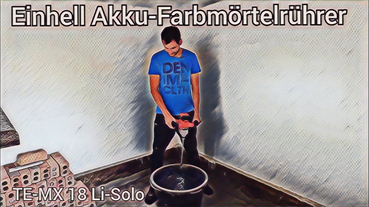 Einhell Akku-Farbmörtelrührer TE-MX 18 Li-Solo Test 👀 Podest für Legenester mauern🐓  Hühnerstall #15