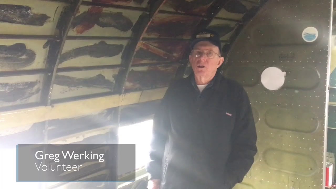 Air Heritage Museum volunteers work to restore WWII plane