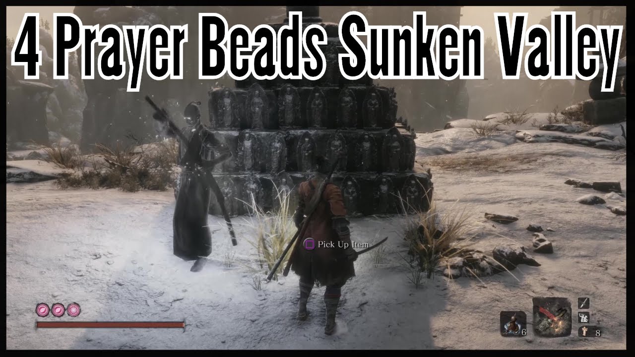 Sekiro Shadows Die Twice Все локации с чётками в Опустившейся долине (улучшения живучести и конце...