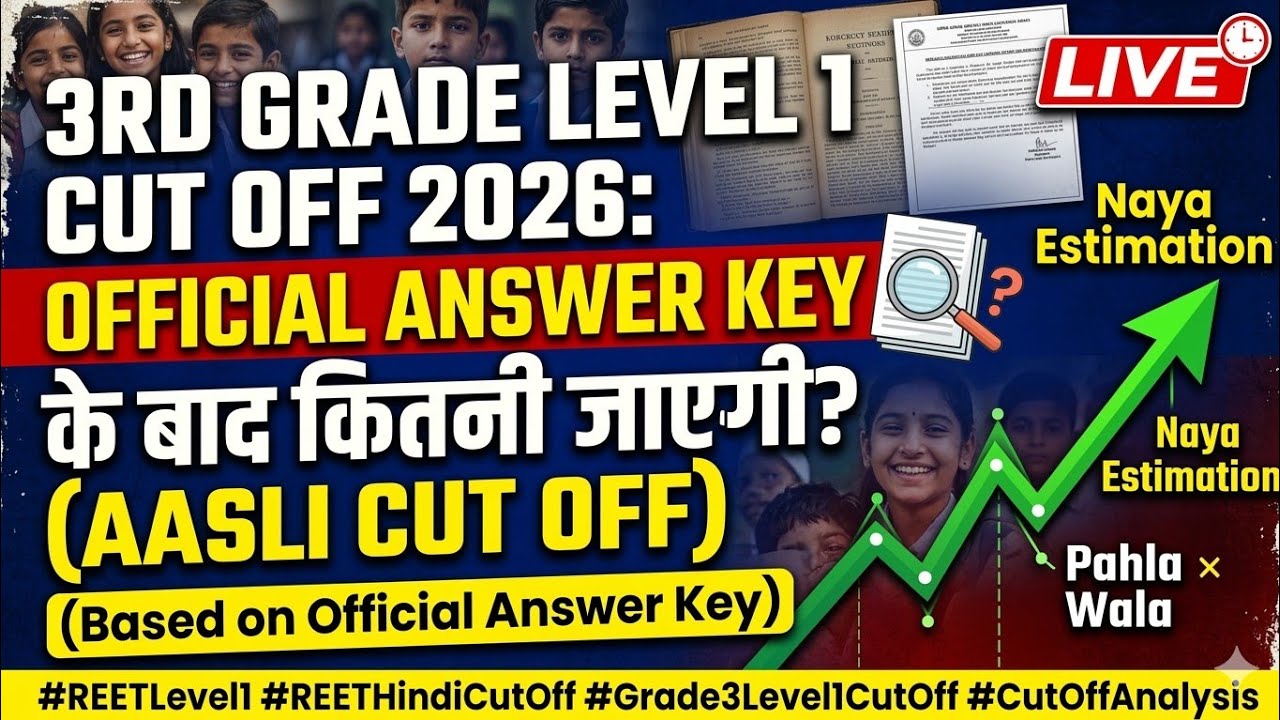 3rd grade level 1 cut off 2026|3rd grade level 1 cut off | Official Answerkey के बाद Cut off
