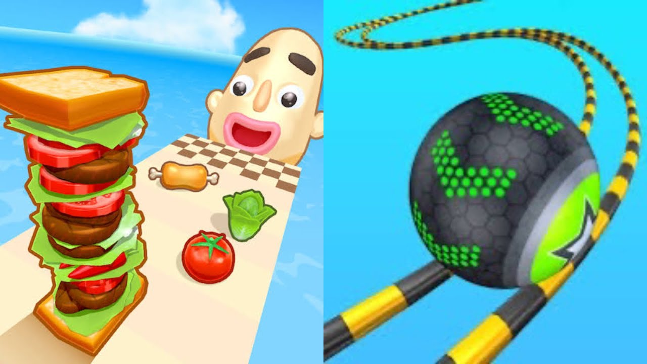 Going Balls & Sandwich Runner - All Level Gameplay New update Gameplay 2026