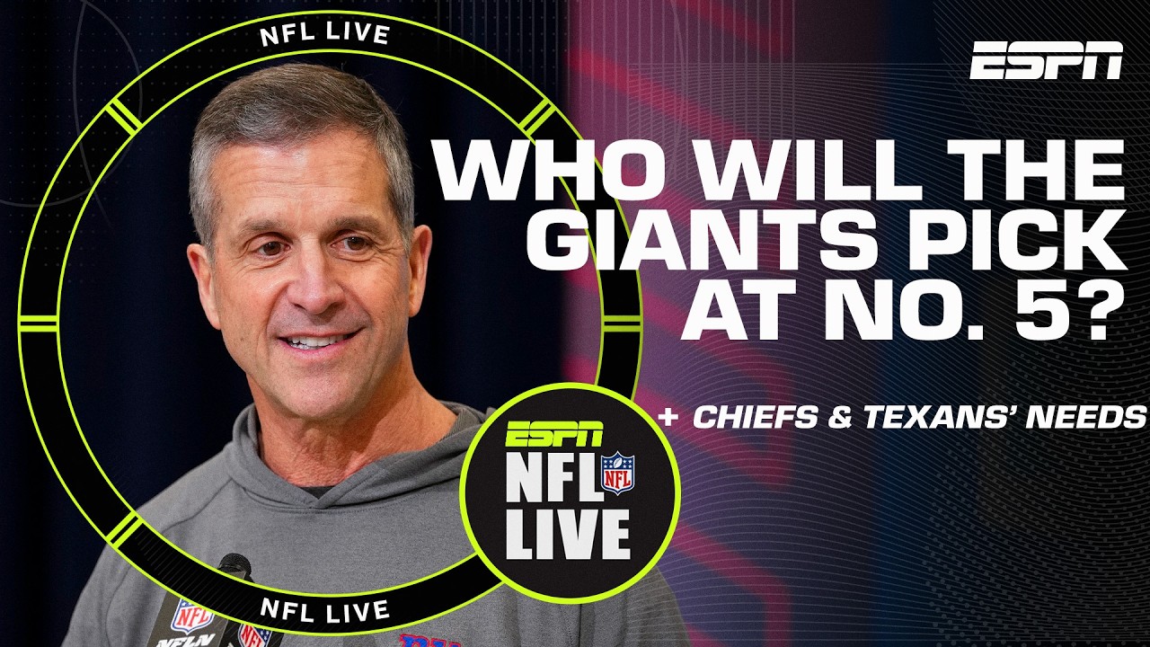 Потребности команд Chiefs, Giants и Texans на драфте НФЛ 2026 года 👀 | NFL Live