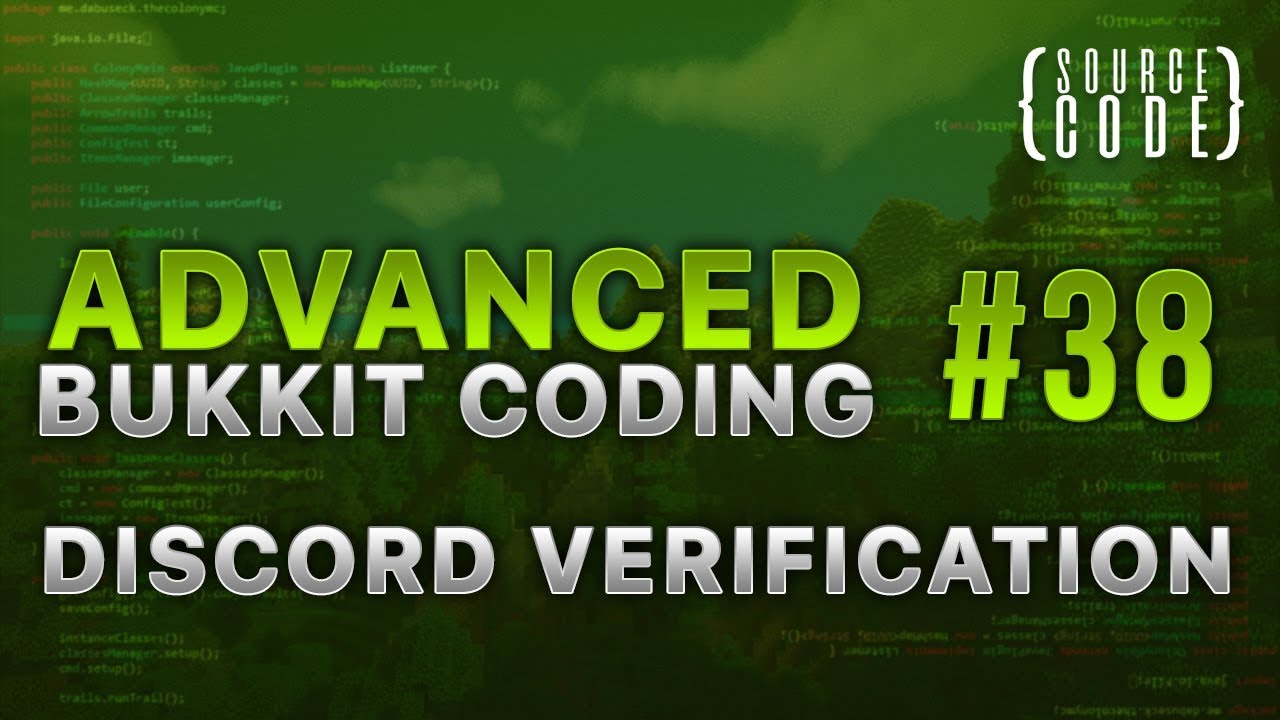 Advanced Bukkit Coding - Discord Verification - Episode 38