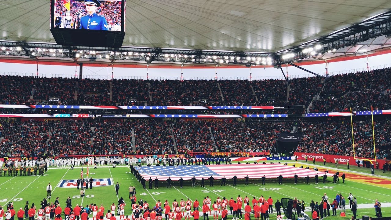 🏈🇺🇸 Национальный гимн США | Матч НФЛ во Франкфурте 2023 | «Майами Долфинс» против «Канзас-Сити Чифс»