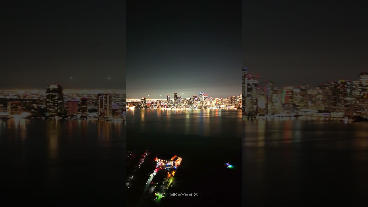 Miami by Night Drone 