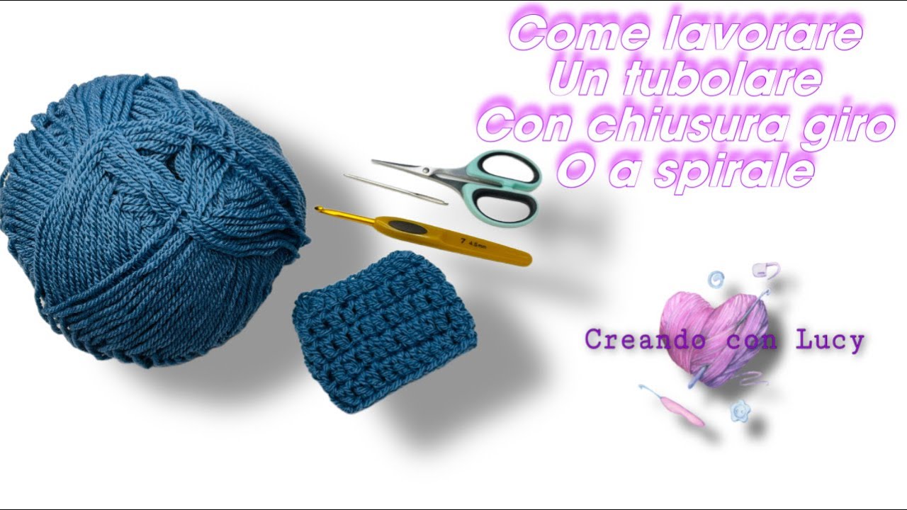 UNCINETTO TERZA LEZIONE LAVORAZIONE IN CIRCOLARE O A SPIRALE #uncinettofacile #tutorialuncinetto