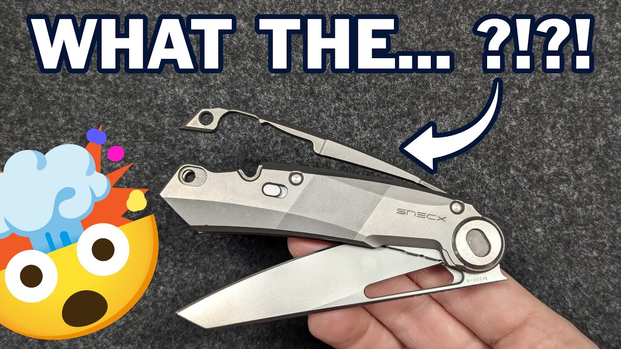 Clever, weird PUZZLE BOX knives! -- No tools required!