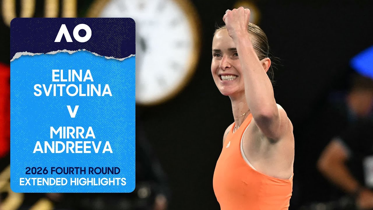 Elina Svitolina v Mirra Andreeva Extended Highlights | Australian Open 2026 Fourth Round
