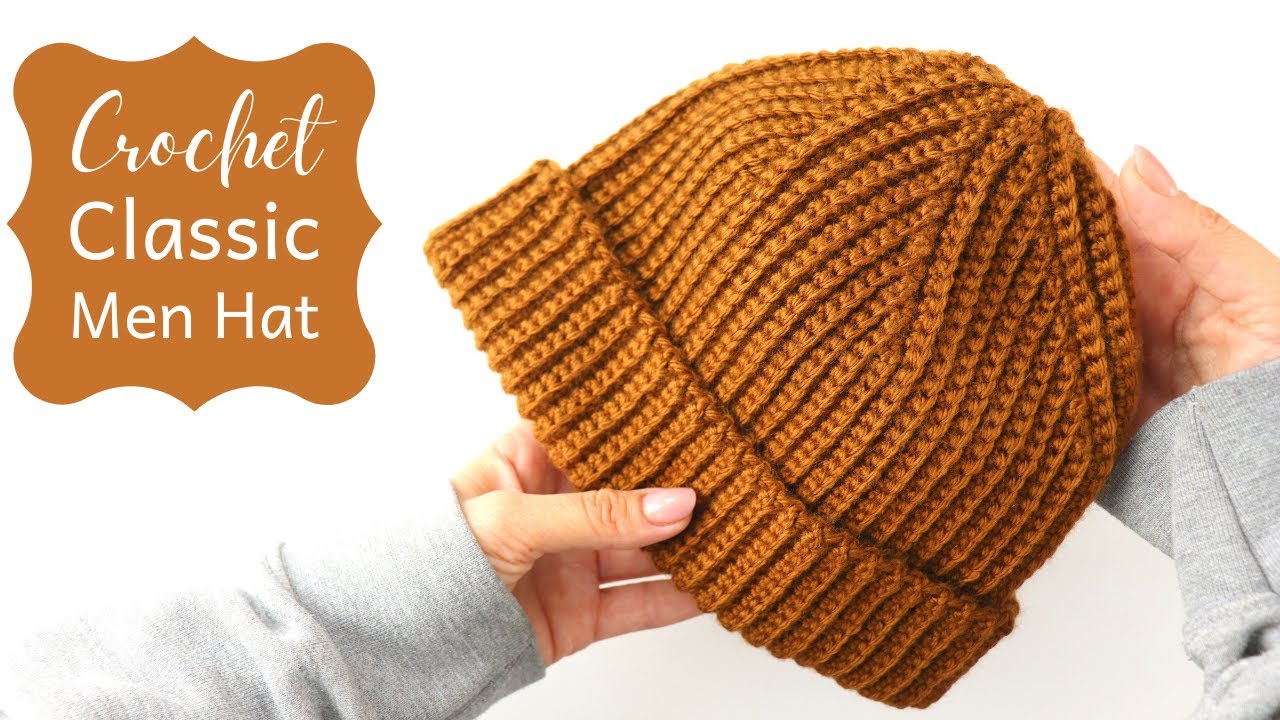 Crochet An Easy Classic Fisherman Hat / Men Beanie