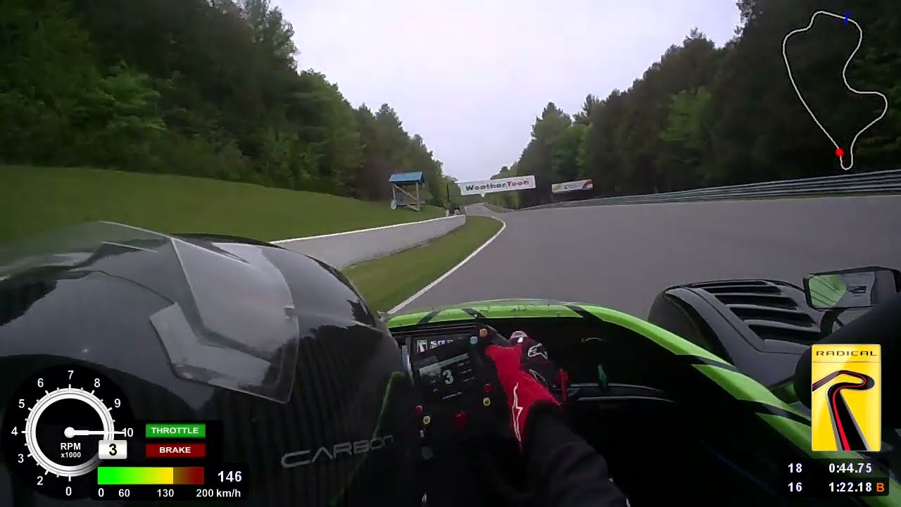 High speed spin at over 200 kph in a Radical SR3