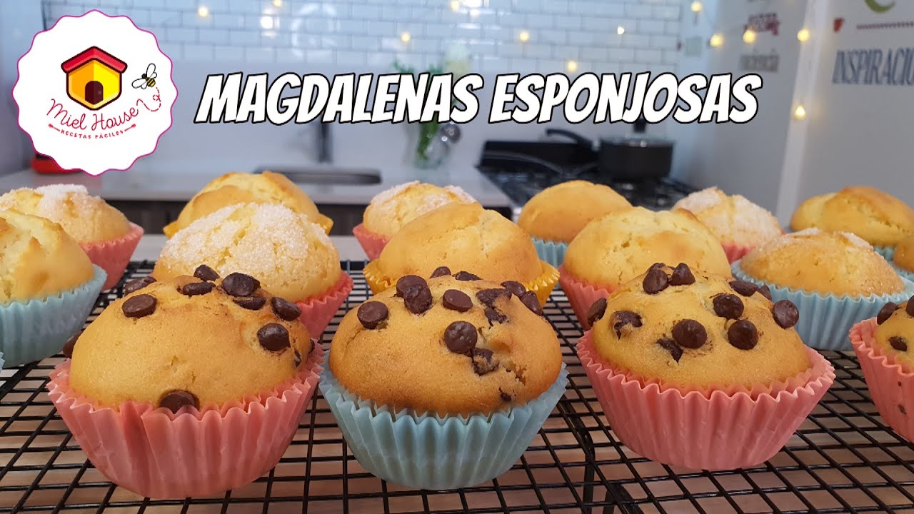 Como hacer Magdalenas deliciosas con pocos ingredientes RECETA PRINCIPIANTES
