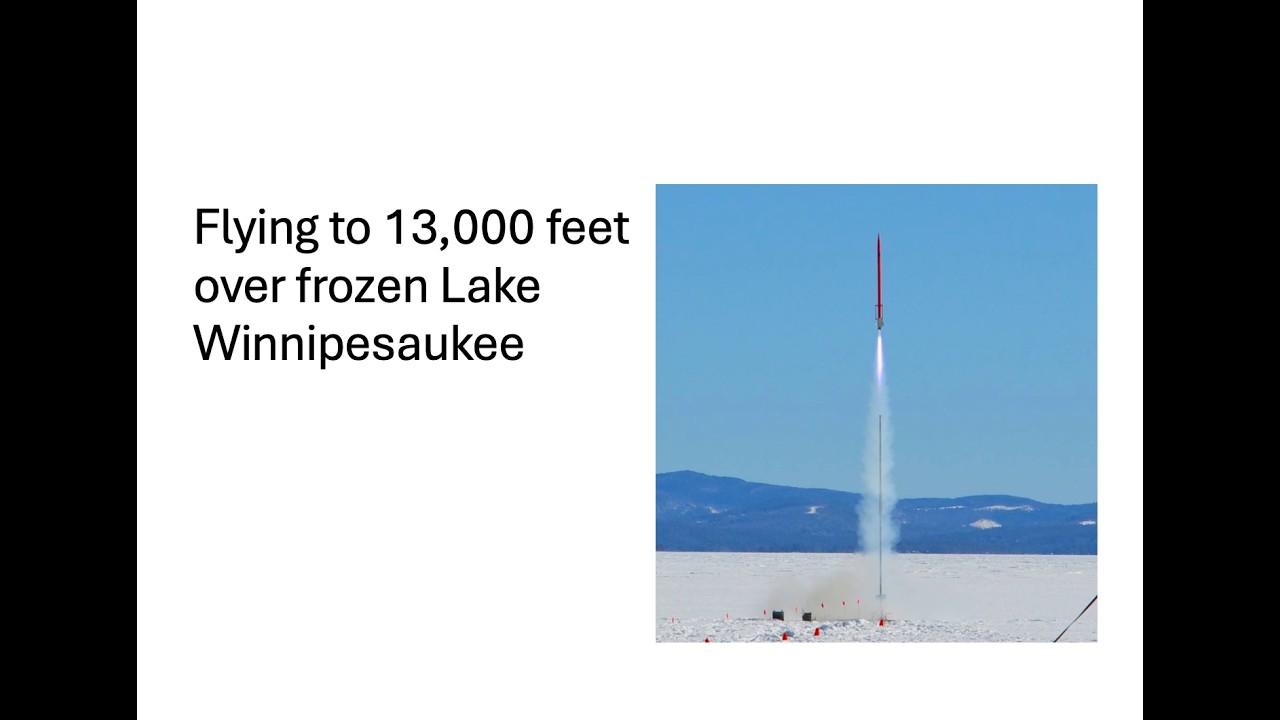 Rocket 13K feet at Mach 1.5 over frozen Lake Winnipesaukee