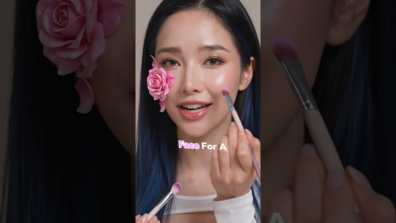 3D flower Make up tutuorial by AI IDOL Icy 