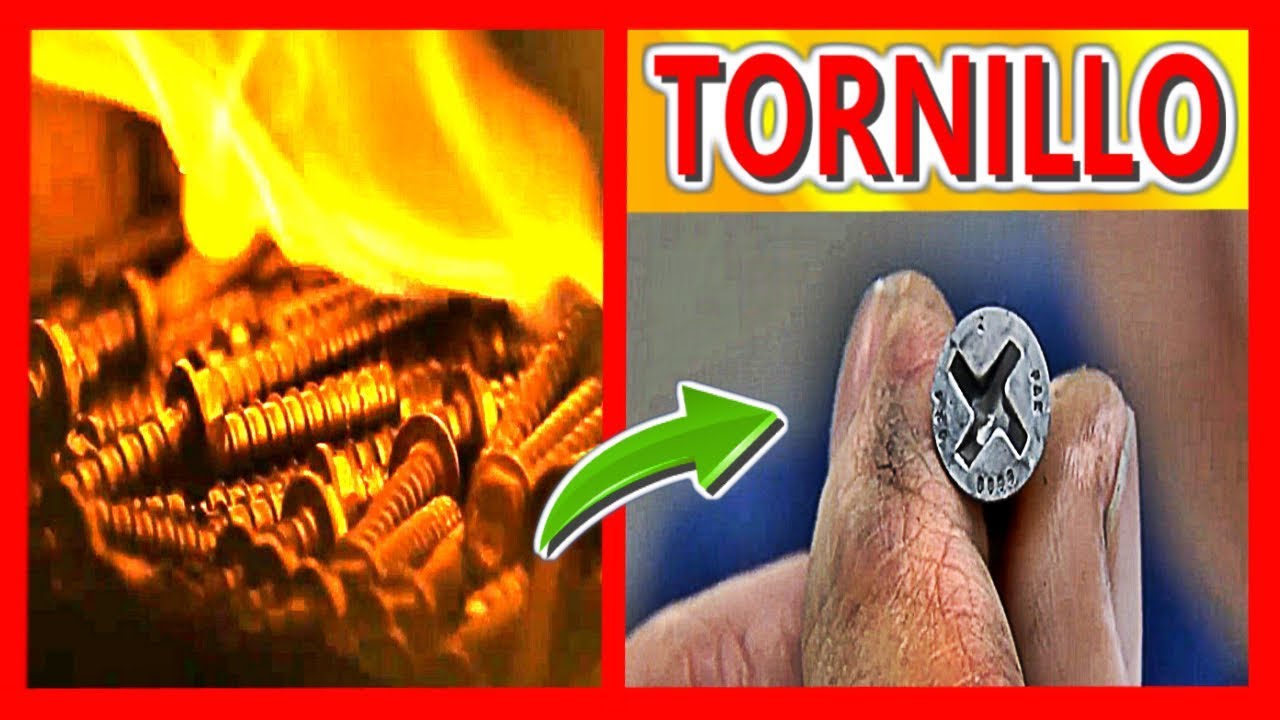 COMO se HACE un TORNILLO paso a paso | Fábrica de TORNILLOS