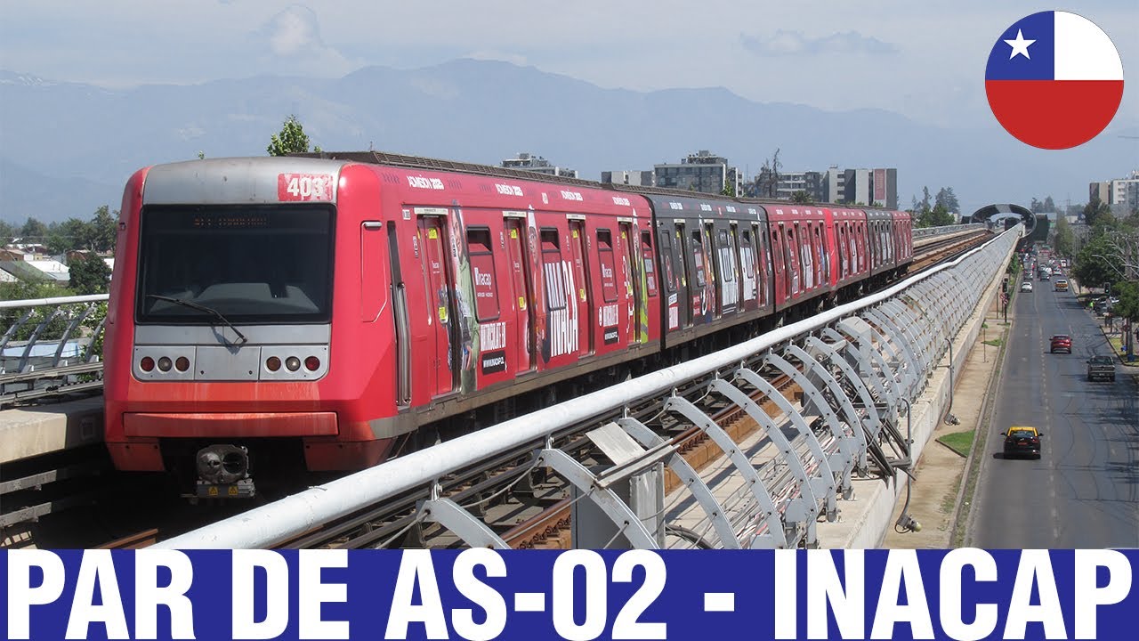 Metro De Santiago | AS-02 R4403-R4413 con publicidad Inacap