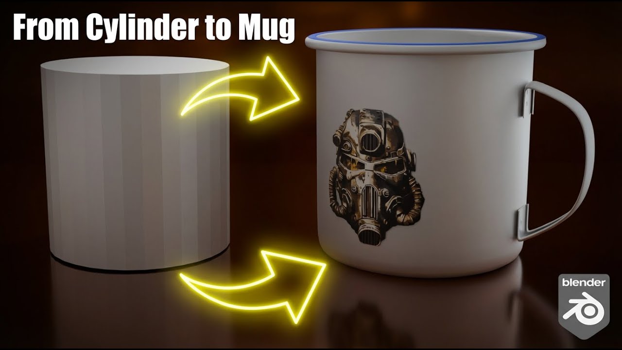 Blender : Creating Camping Enamel Tin Mug