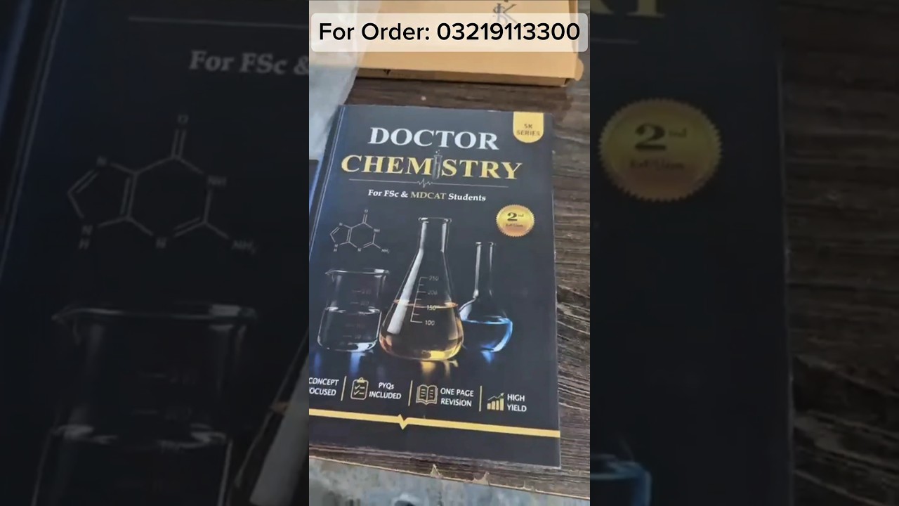 The Ultimate Chemistry Book for MDCAT 2026 is Here! 🔥#doctorchemistry #mdcat