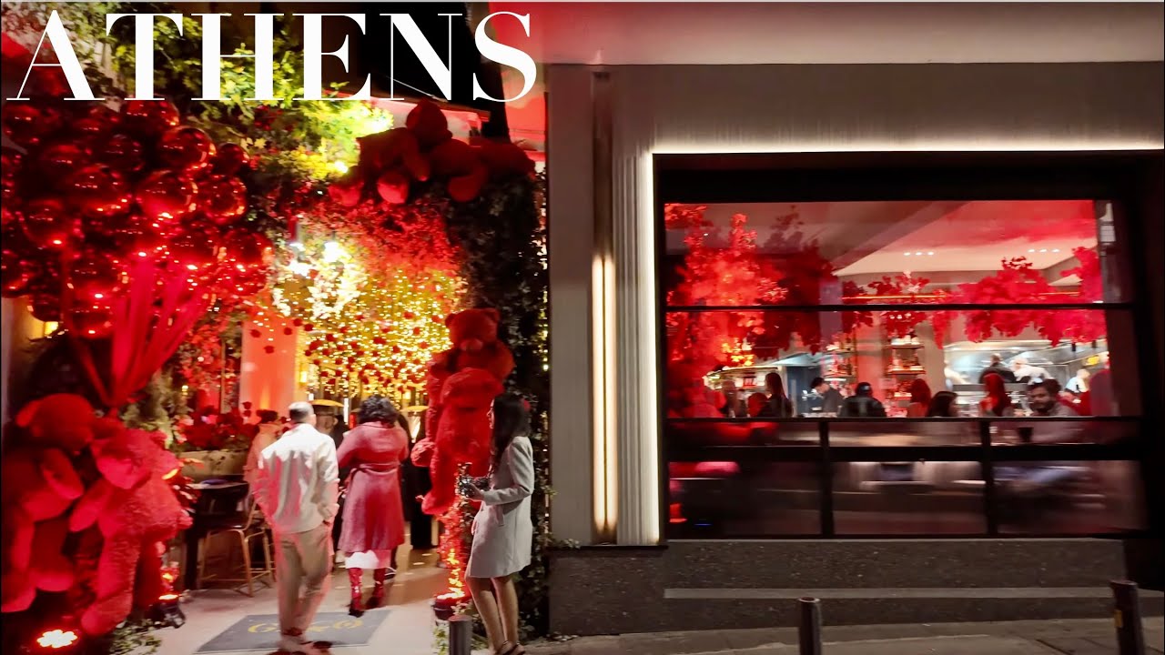 Saturday Night Out in Athens Greece | Winter 2025