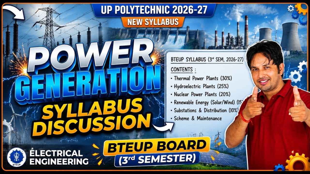 📚Power Generation | Syllabus Discussion ⚡| BTEUP 3rd Semester