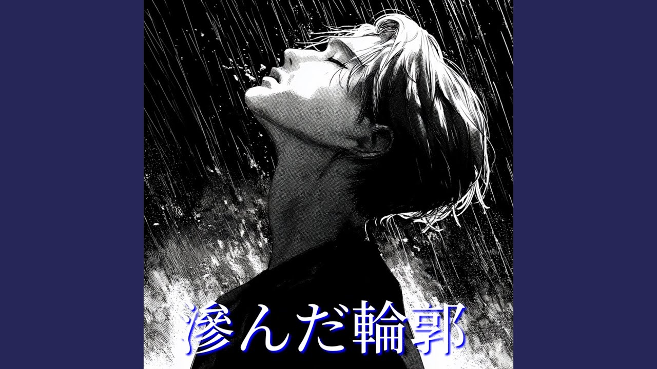 滲んだ輪郭