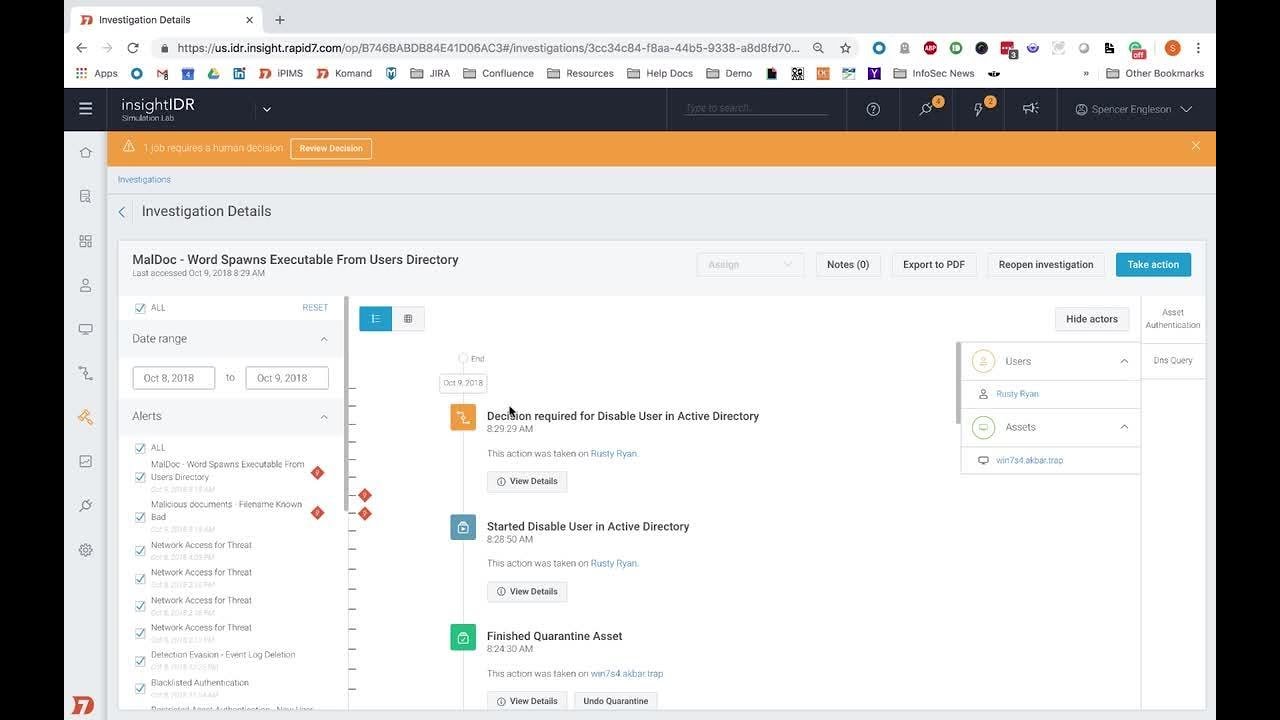 User and Asset Containment in InsightIDR