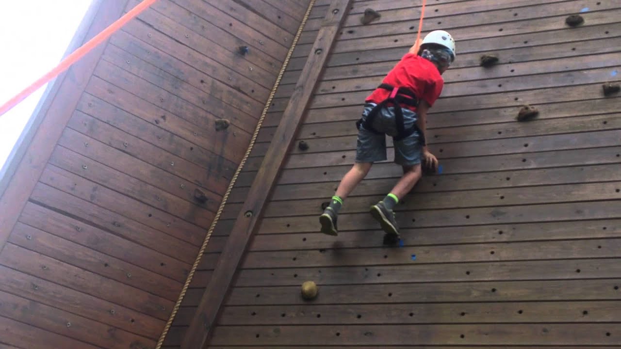Climbing the Ropes Course at Camp Ramah!