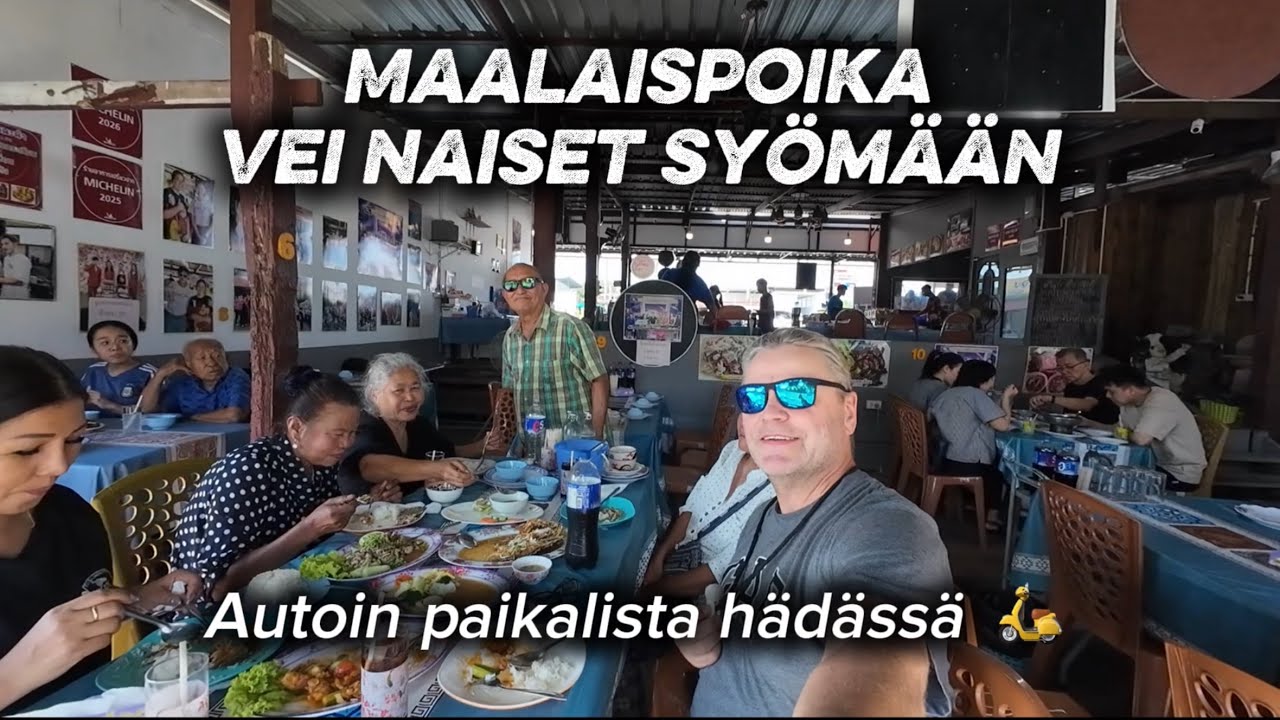 Tyttöjen kanssa ravintolassa, Pamokissakin tuli käytyä.