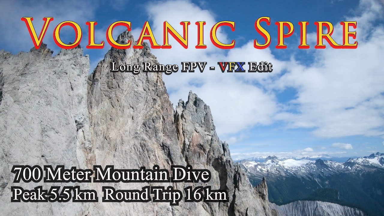 Volcanic Spire : 16 km Long Range FPV Drone Flight : Cinematic FPV Drone Footage