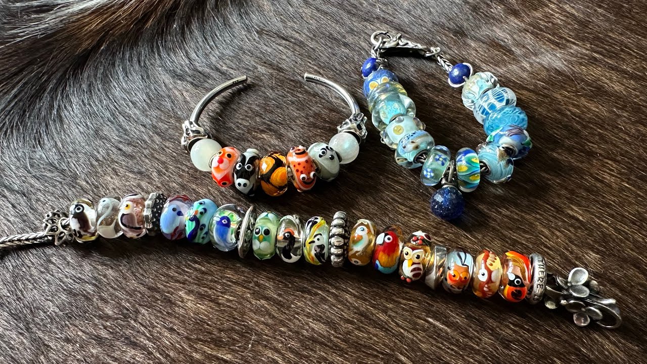 Trollbeads Critter Uniques Bead Mail 🦜🐟🫏