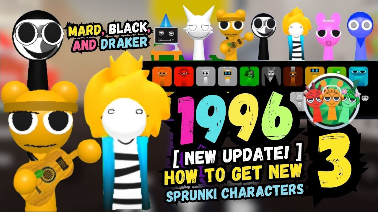 Wow!🎉✨ Sprunki RNG just updated Sprunki 1996 again with Mard, Black, Draker | WenWenRoblox
