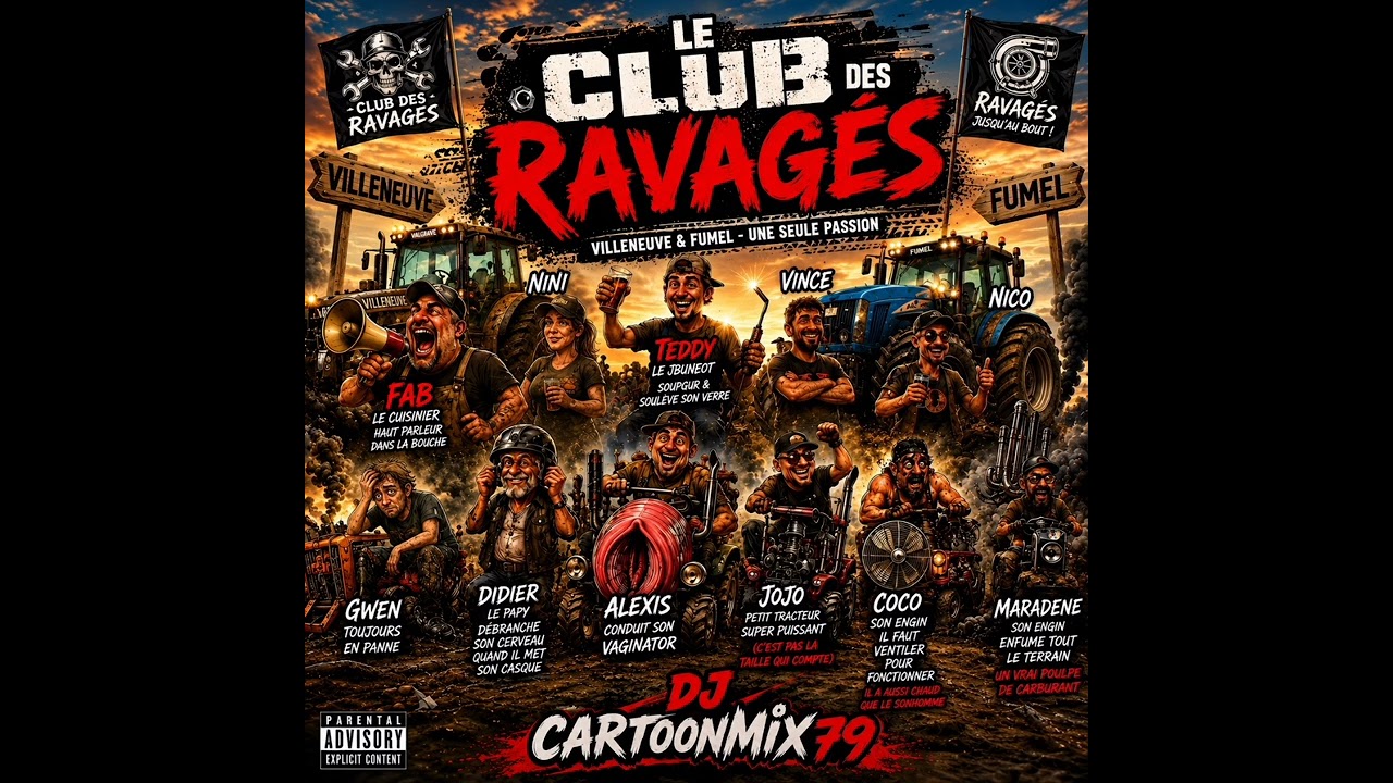 LE CLUB DES RAVAG&Eacute;S : Le Mix qui fait exploser l'algorithme ! (DJ CARTOONMIX79)