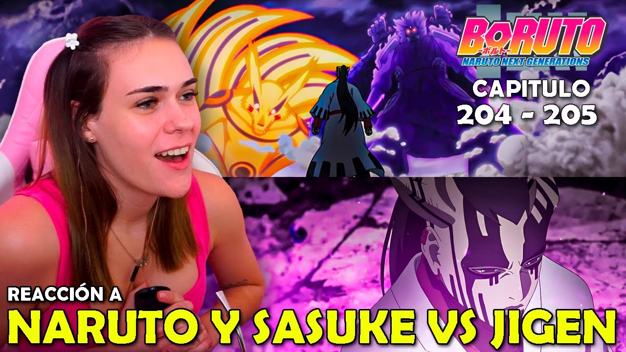 NARUTO Y SASUKE VS JIGEN 🤯 | REACCION A BORUTO POR PRIMERA VEZ  ( 204 - 205 )