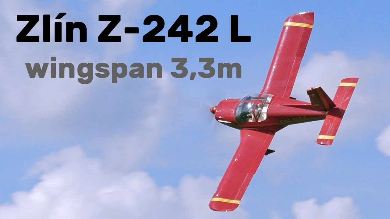 Zlín Z-242 | 3,3m scale RC airplane | 4K | Czech Heaven 2025
