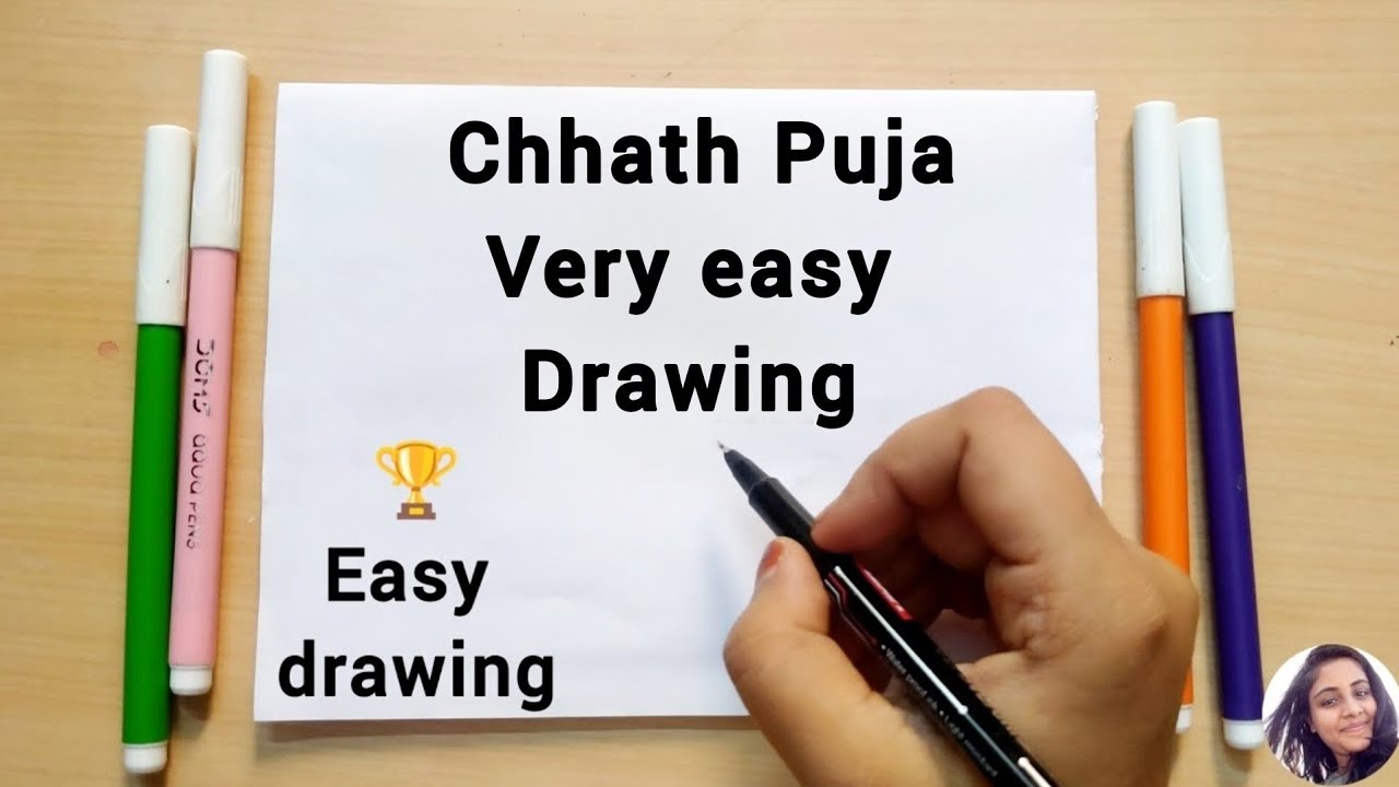 Chhath Puja Drawing | Chhath puja Drawing easy | Chhath Puja | How to draw and colour chhath Pulja