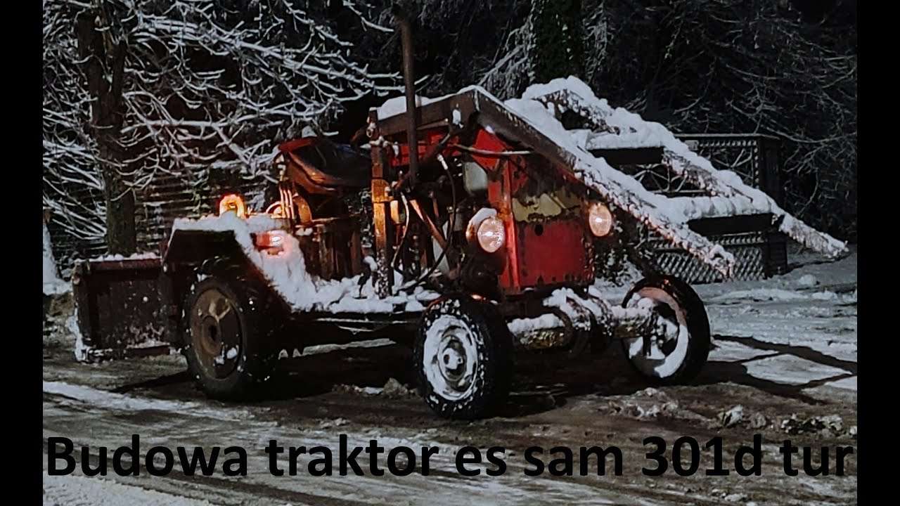 Budowa traktorka sam es. 126p/301d. budowa od podstawy, elektryka, hydraulika, tur, 2024-2026...
