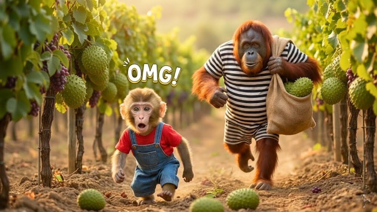 THIEF STEALS THE CART! 🛒 Monkey Motor’s Custard Apple Harvest Turns CHAOTIC! 😱🔥