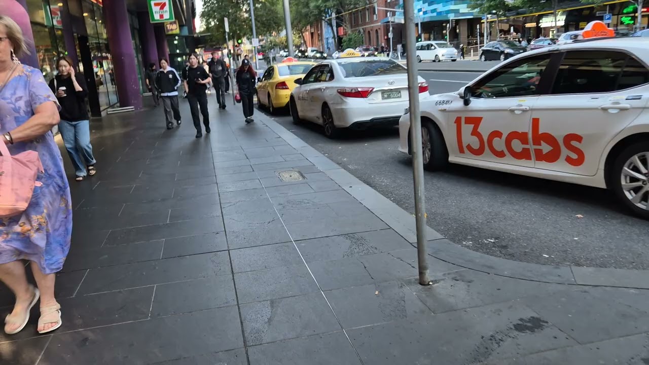 Walking in southern Cross Melbourne Australia.
