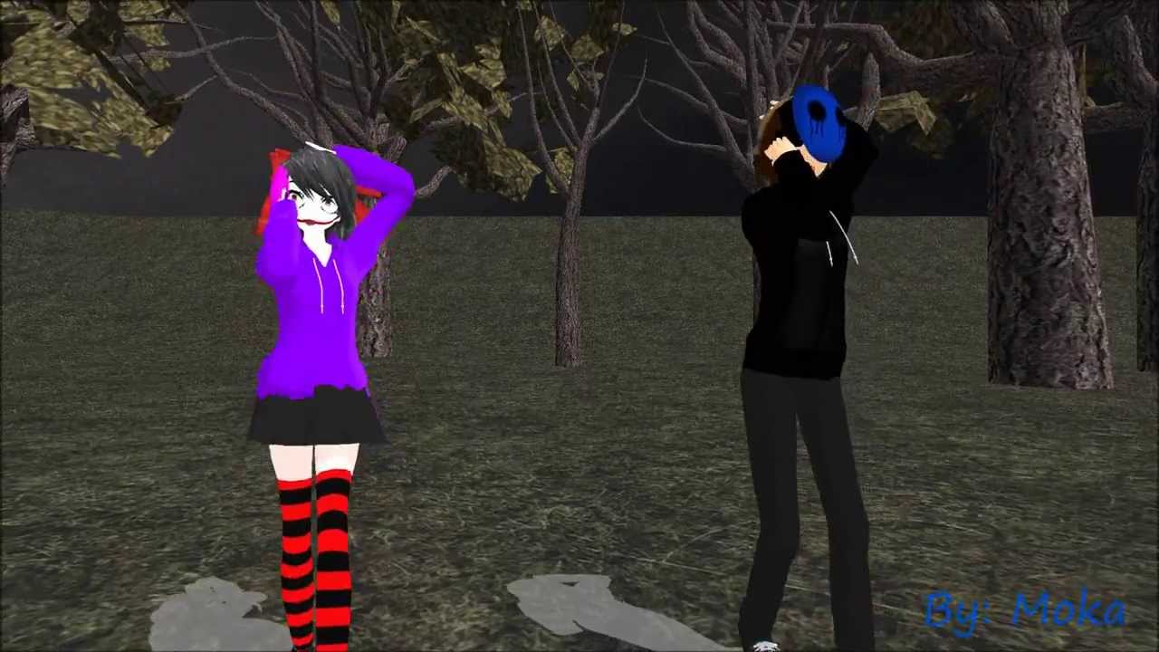 MMD Magnet Nina the killer and Eyeless Jack
