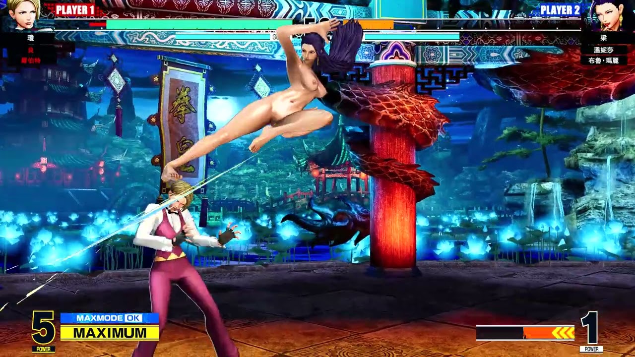 (74) 超厲害的絲襪梁和溫妮莎啊！瑪莉都沒有機會出場了！對手已被她們兩個用華麗的連續技完勝了！KOFXV 24-4-24