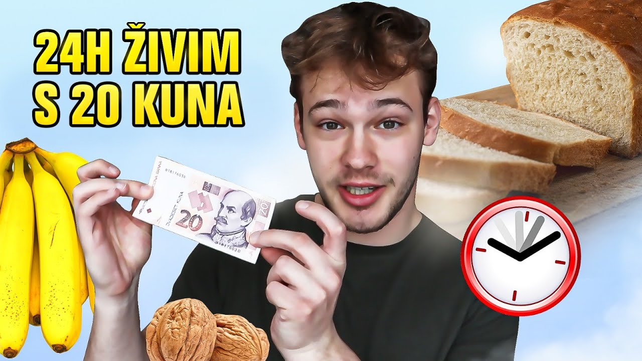 PREŽIVIO SAM 24 SATA S 20 KUNA! 😱 | Bruno Lukić