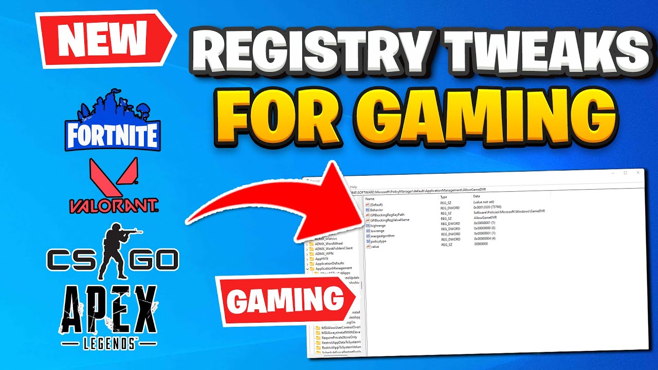 15 Registry Tweaks To Optimize Windows 10/11 For Gaming