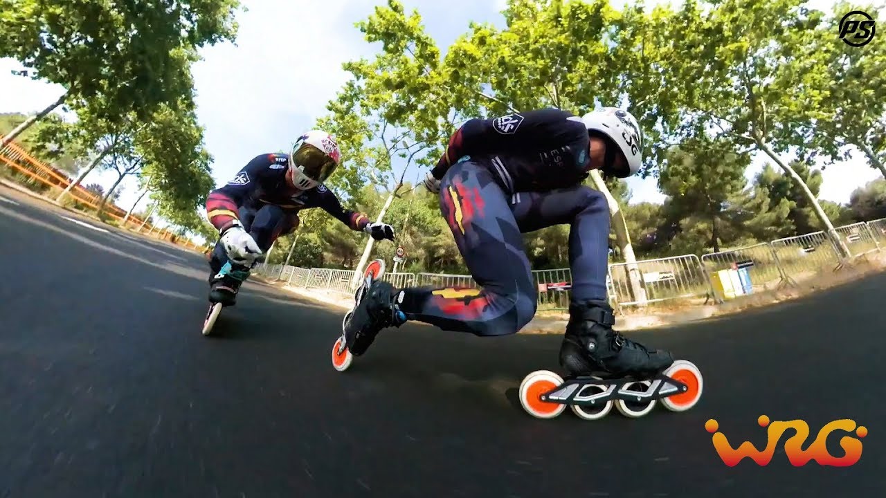 Fastest inline speed downhill skating at WRG Barcelona